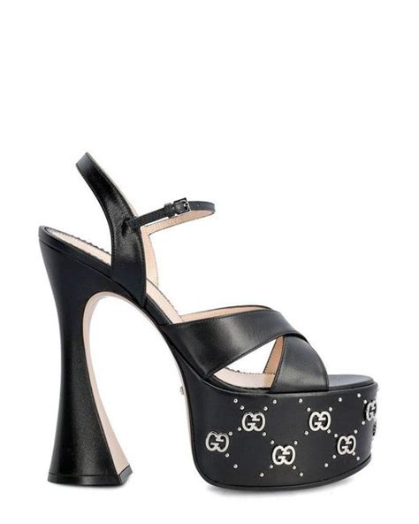 gucci logo studded sandals|gucci sandals women 2020.